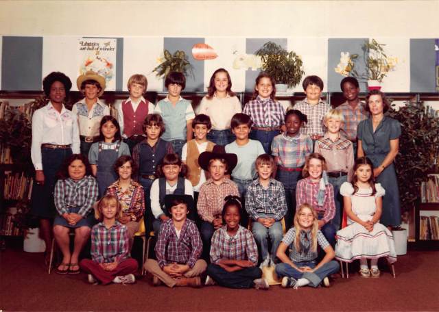 Guess who didn't fully understand the "cowboys and indians" theme they wanted for class photos that year?
